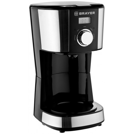Кофеварка капельная BRAYER 1122BR серебристый