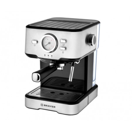 Кофеварка рожковая BRAYER BR1101 серый Кофеварка рожковая BRAYER BR1101 серый