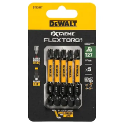 Бита DeWALT "FLEXTORQ" T27х57мм 5шт. (DT7397T-QZ) черный