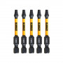 Бита DEWALT "EXTREME" IMPACT TORSION Т20 57мм 5шт. (DT7395-QZ) черный