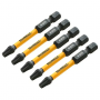 Бита DEWALT "EXTREME" IMPACT TORSION T25 57мм 5шт. (DT7396-QZ) черный