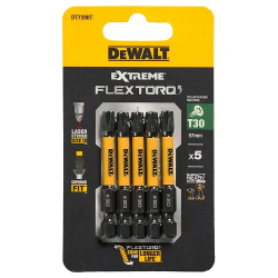 Бита DEWALT "EXTREME" IMPACT TORSION Т30 57мм 5шт. (DT7398T-QZ) черный