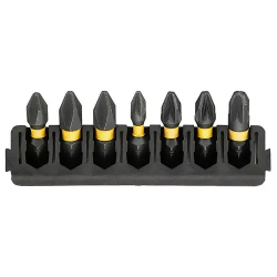 Бита DeWalt "FLEXTORQ" PH/PZ 25мм 7шт. (DT70809-QZ) черный