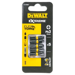 Бита DEWALT "EXTREME" IMPACT TORSION PH3 25мм 5шт. (DT7995T-QZ) черный Бита DEWALT "EXTREME" IMPACT TORSION PH3 25мм 5шт. (DT7995T-QZ) черный