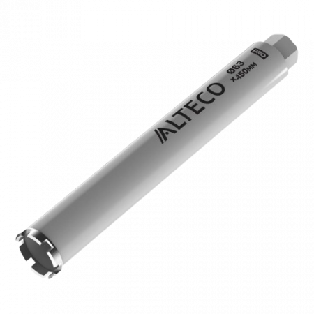 Алмазная коронка ALTECO Pro 63*450 серый