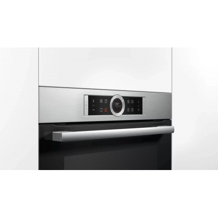 Электрический духовой шкаф Bosch HBG635BS1 серебристый