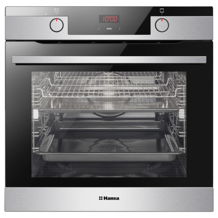 Электрический духовой шкаф Hansa BOEI684097 серебристый