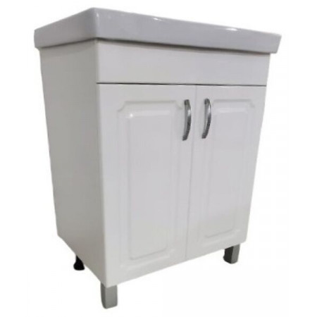 Тумба под раковину Орбита-4 Енисей Классик 60 NEW (OR-60-T-EKN) (С РАКОВИНОЙ) белый