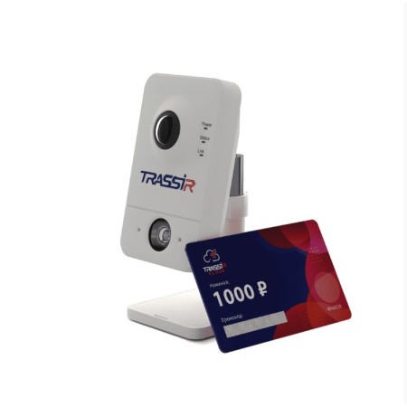 IP-камера TRASSIR TR-D7121IR1W v2 (CloudCube1) (2.8 мм) белый