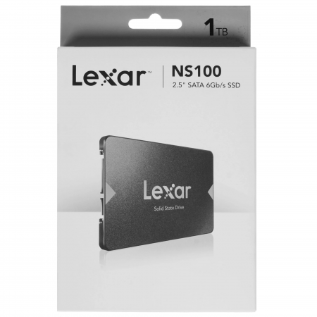 1ТБ SSD диск Lexar NS100 (LNS100-1TRB) черный