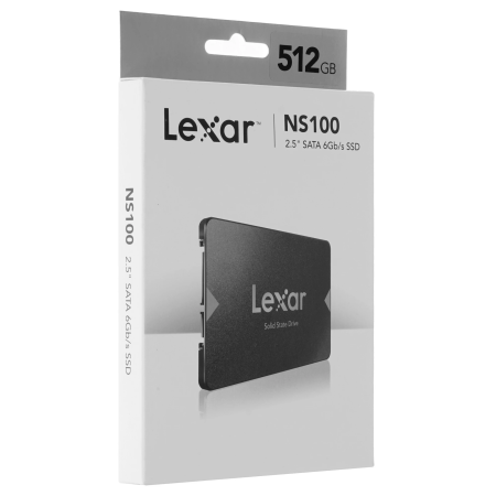 512 ГБ SSD диск Lexar NS100 (LNS100-512RB) черный