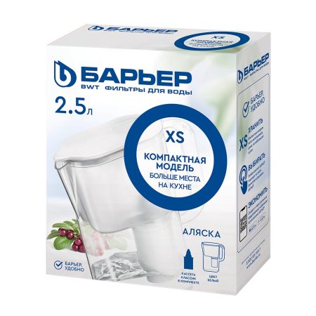 Фильтр-кувшин БАРЬЕР Стайл XS (В750Р00) белый