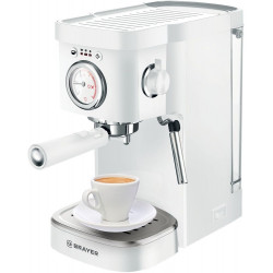 Кофеварка рожковая BRAYER BR1106 белый Кофеварка рожковая BRAYER BR1106 белый