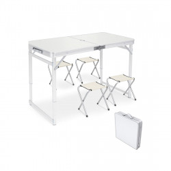 Стол с 4 стульями внутри XG Aurora garden AL-025 (AL-025) серый