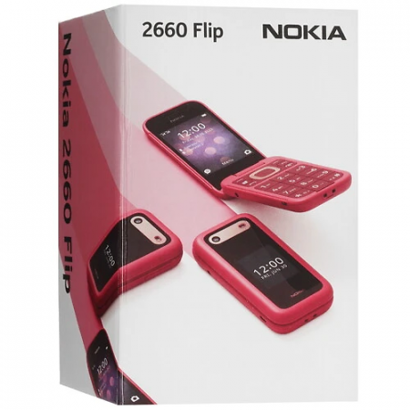 Мобильный телефон NOKIA 2660 TA-1469 DS (1GF011PPC1A04) розовый