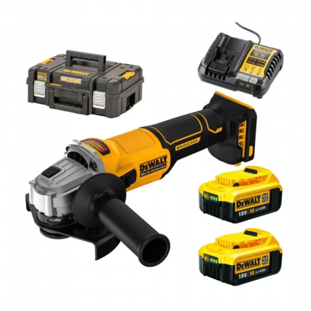 Угловая шлифмашина DeWalt DCG407M2T-QW желтый