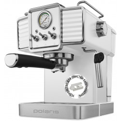 Кофеварка рожковая Polaris PCM 1538E Adore Crema серебристый Кофеварка рожковая Polaris PCM 1538E Adore Crema серебристый