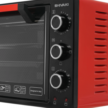 Мини-печь Shivaki MD 3216 L черно-красный