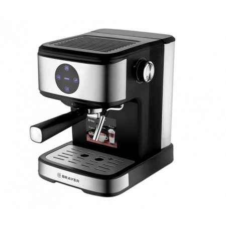 Кофеварка рожковая BRAYER 1105BR черный