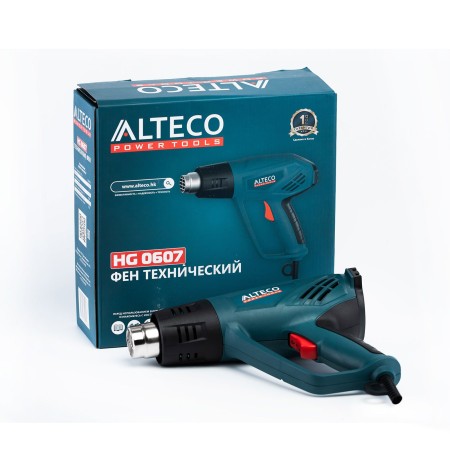 Строительный фен ALTECO HG 0607 зеленый