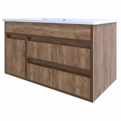 Тумба под раковину AVK3 A3 ТР 2Я 500 К (С РАКОВИНОЙ) Светлое дерево