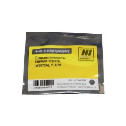 Чип Hi-Black для картриджа HP W2072A желтый (700 стр.)