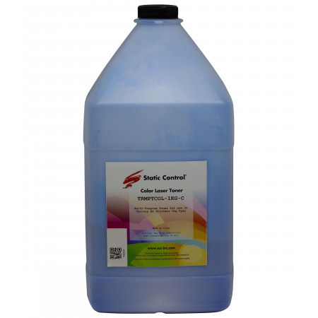 Тонер Static Control TRMPTCOL-1KG-C голубой