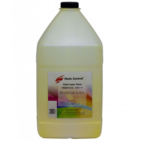 Тонер Static Control TRMPTCOL-1KG-Y желтый