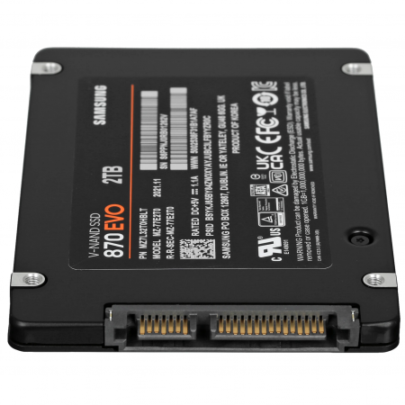 2 ТБ SSD диск Samsung 870 EVO (MZ-77E2T0B/EU) черный
