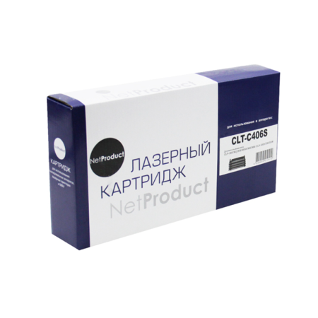Тонер-картридж лазерный NetProduct N-CLT-C406S голубой