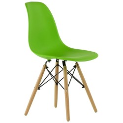 Стул Barneo N-12 WoodMold Eames style салатовый