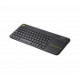 Клавиатура беспроводная Logitech K400 Plus (920-007145) черный