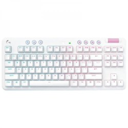Клавиатура беспроводная + проводная Logitech G715 TKL Lightspeed (920-010464) белый
