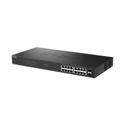 Коммутатор D-Link DGS-1018P/B1A черный