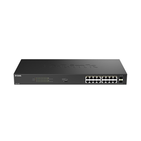 Коммутатор D-Link DGS-1018P/B1A черный