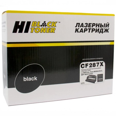 Картридж лазерный Hi-Black HB-CF287X черный (повышенная емкость)