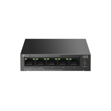 Коммутатор TP-Link LS105GP черный