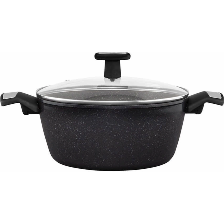 Кастрюля Polaris Monolit-24C черный 4 л