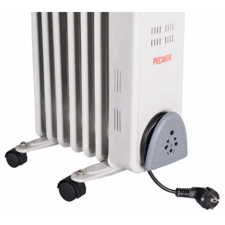 Масляный обогреватель Ресанта ОМ-7Н белый