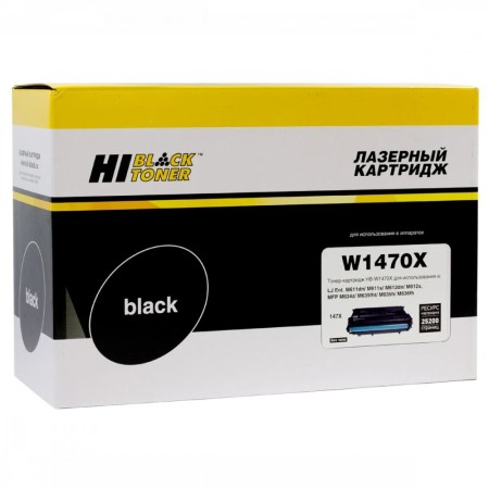 Картридж лазерный Hi-Black HB-W1470X черный (повышенная емкость) (без чипа)