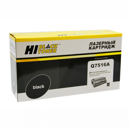 Картридж лазерный Hi-Black HB-Q7516A черный