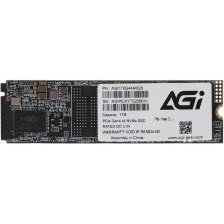 1 ТБ SSD диск AGI Technology AI828 (AGI1T0G44AI828-CB) черный