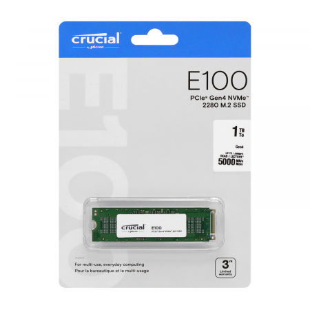 1 ТБ SSD диск Crucial E100 (CT1000E100SSD8) зеленый