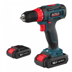 Дрель-шуруповерт ALTECO CD 16-28 X2 черный