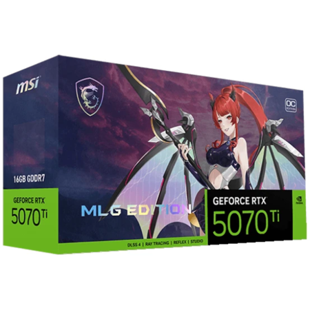 Видеокарта MSI GeForce RTX 5070 Ti MLG EDITION OC (RTX 5070 Ti 16G MLG EDITION OC) 16 Гб красный