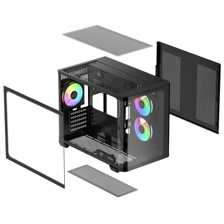 Корпус Ocypus Iota C50 Curve ARGB (Iota-C50-BKD300CD-GL) черный