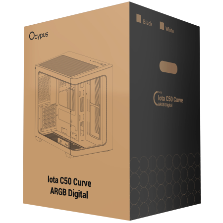Корпус Ocypus Iota C50 Curve ARGB (Iota-C50-BKD300CD-GL) черный