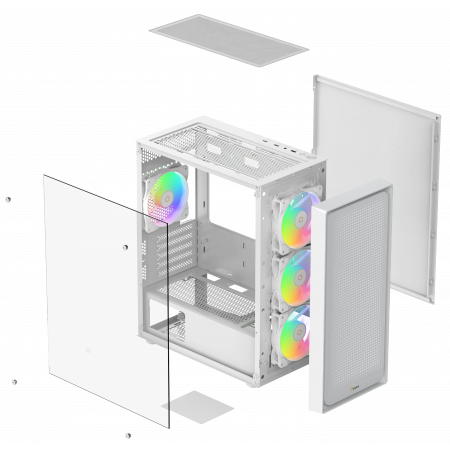 Корпус Ocypus Gamma C50 WH ARGB (Gamma-C50-WHG400XX-GL) белый