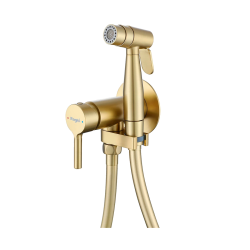 Смеситель с гигиеническим душем Raglo R20.54.03 золотой сатин Смеситель с гигиеническим душем Raglo R20.54.03 золотой сатин