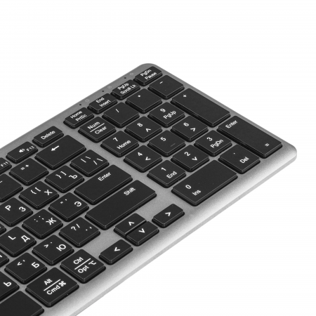 Клавиатура беспроводная + проводная UGREEN KU005 (15956) серебристый